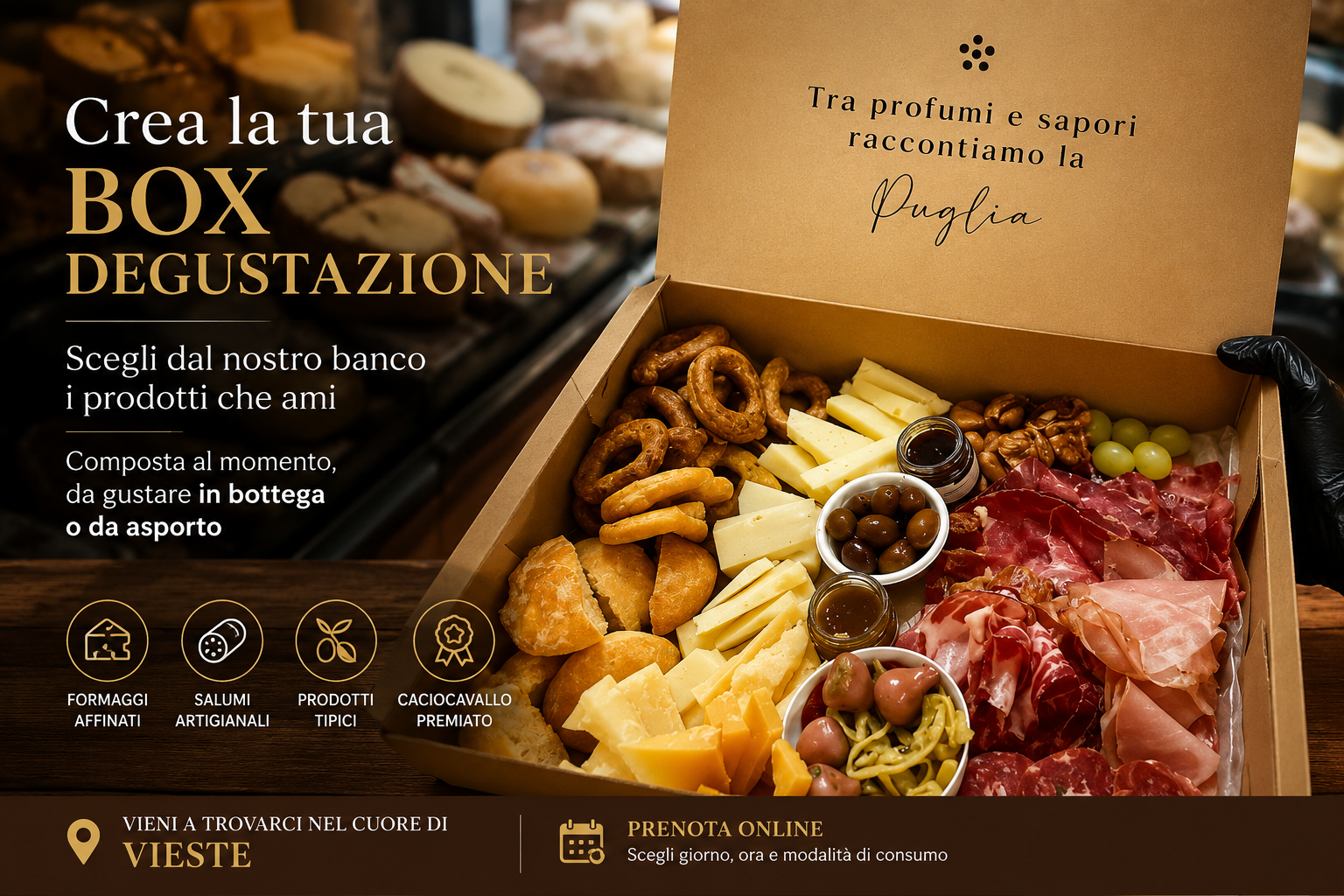 Degustazione In Bottega- Tagliere Vieste- Aperitivo Vieste